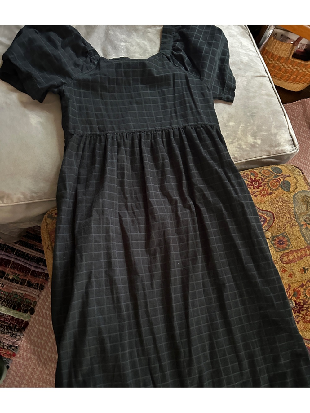 Green corduroy dress - Picture 4 of 5